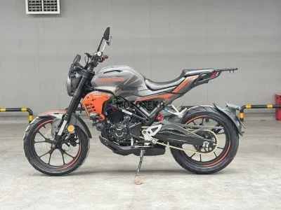 Мотоцикл дорожный Regulmoto (Регулмото) Nibbler серый/оранжевый с ПТС