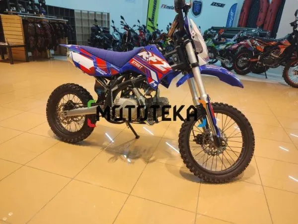 Питбайк Apollo (Аполло) RFZ Start 125 LE с фарой и электростартером 17/14 синий | Мототека