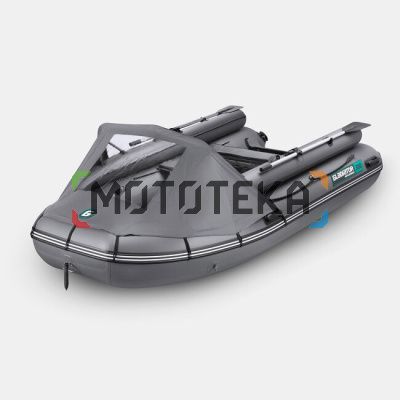 Лодка ПВХ GLADIATOR (Гладиатор) E 380 X PRO тёмно-серый