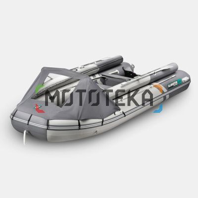 Лодка ПВХ GLADIATOR (Гладиатор) E 450 X PRO светло-серый/тёмно-серый